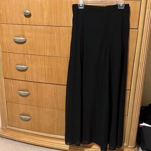 Size M, floor length, black lined skirt